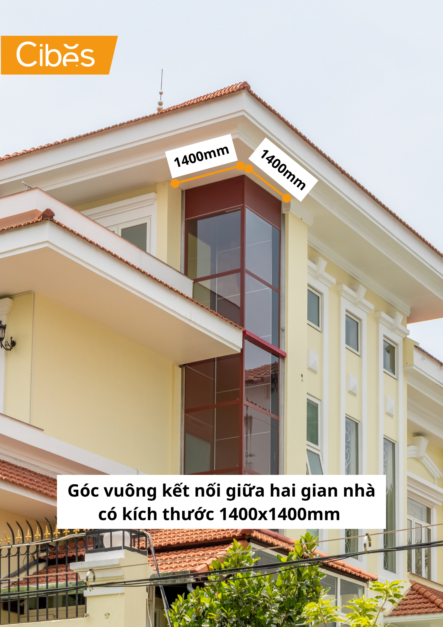 Lựa chọn vị trí lắp thang máy gia đình nhập khẩu ngoài trời